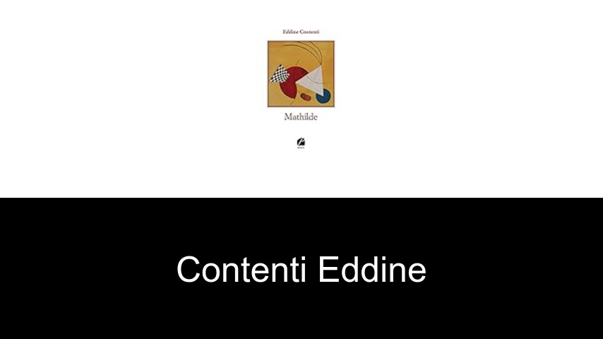 livres de Contenti Eddine