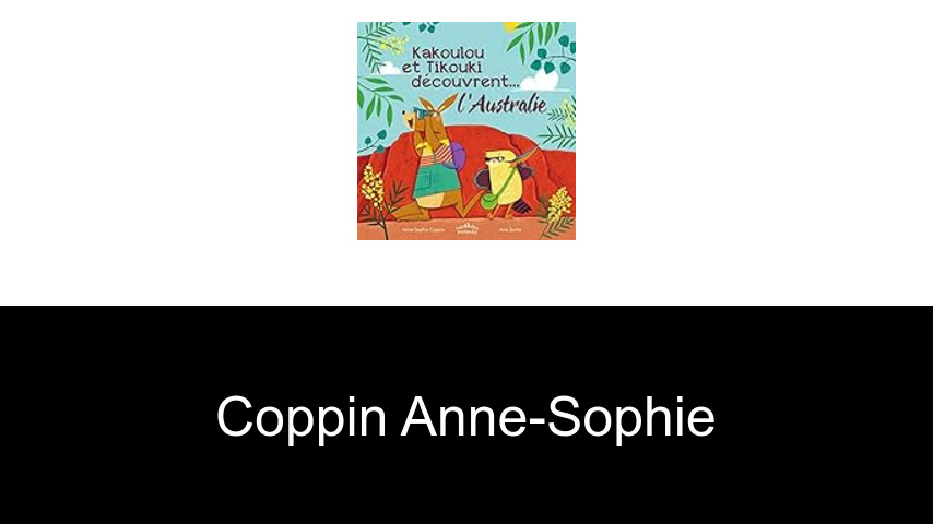 livres de Coppin Anne-Sophie