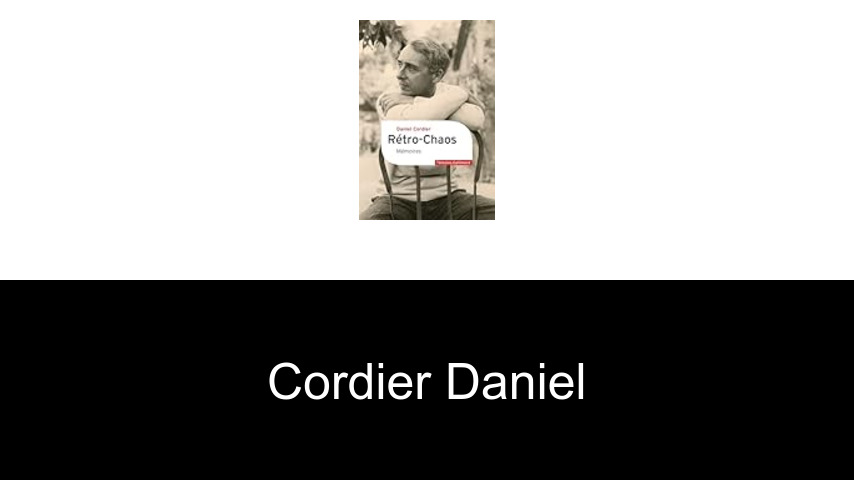 livres de Cordier Daniel