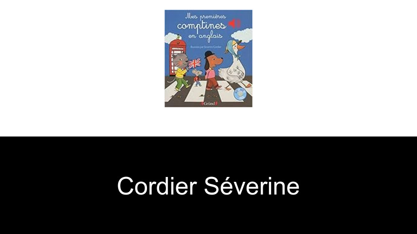 livres de Cordier Séverine