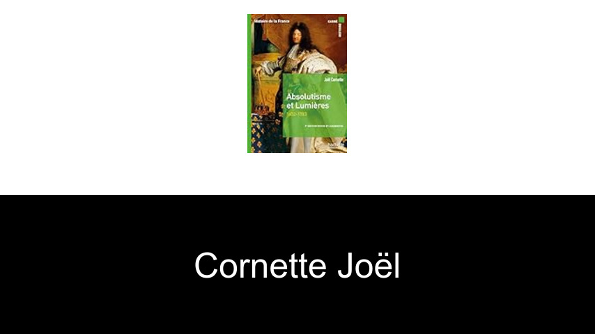 livres de Cornette Joël