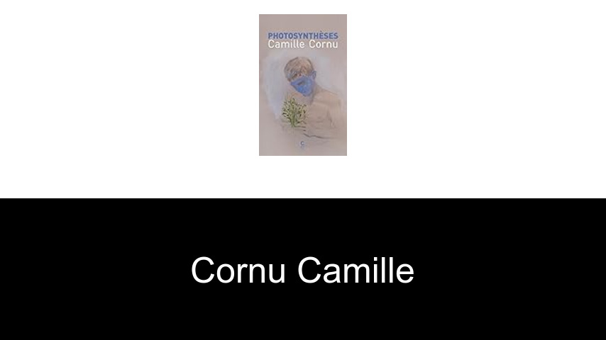 livres de Cornu Camille