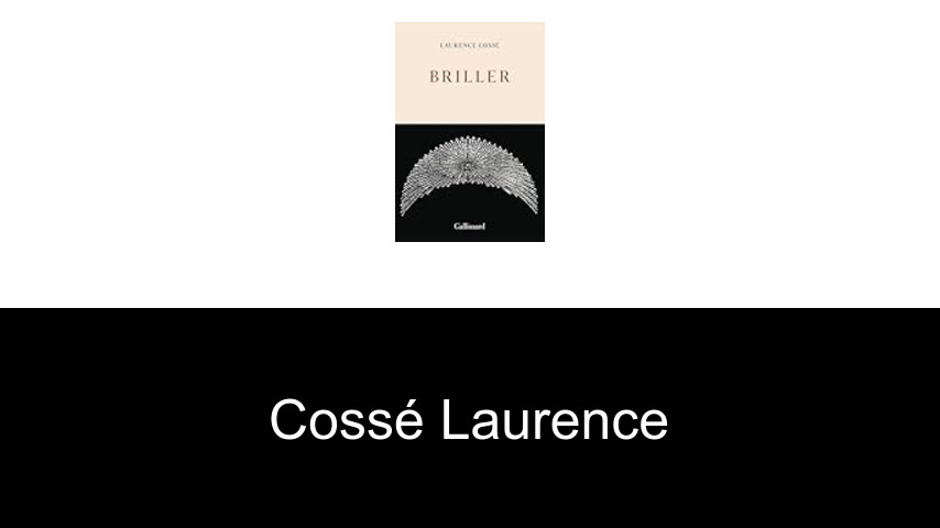 livres de Cossé Laurence