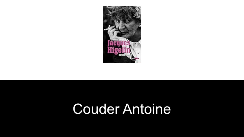 livres de Couder Antoine