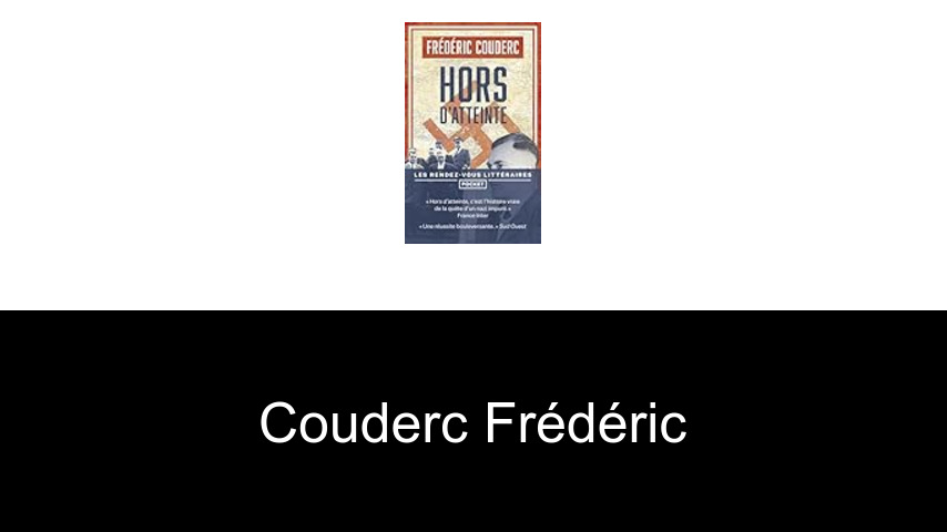 livres de Couderc Frédéric