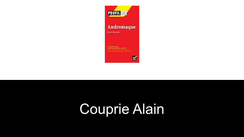 livres de Couprie Alain