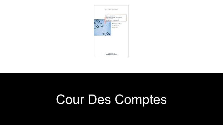 livres de Cour des comptes