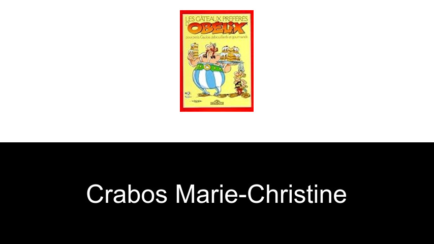livres de Crabos Marie-Christine