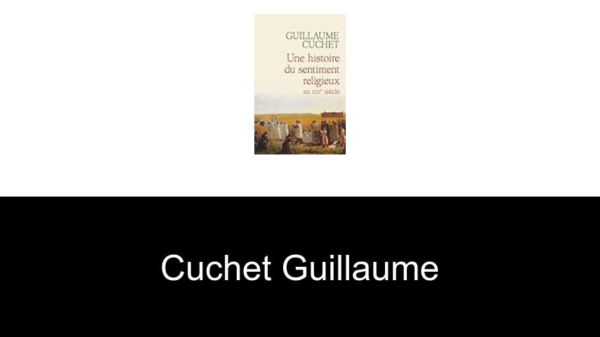 livres de Cuchet Guillaume