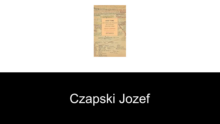 livres de CZAPSKI JOZEF