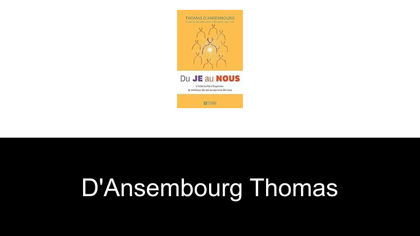 livres de D'Ansembourg Thomas