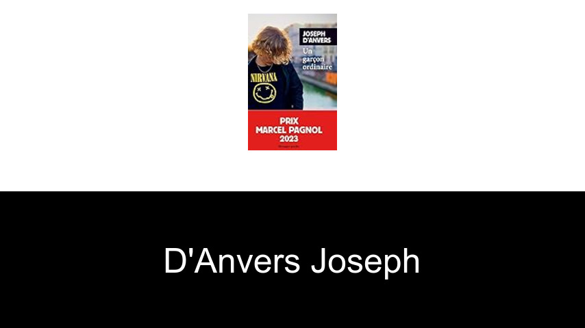 livres de D'anvers joseph