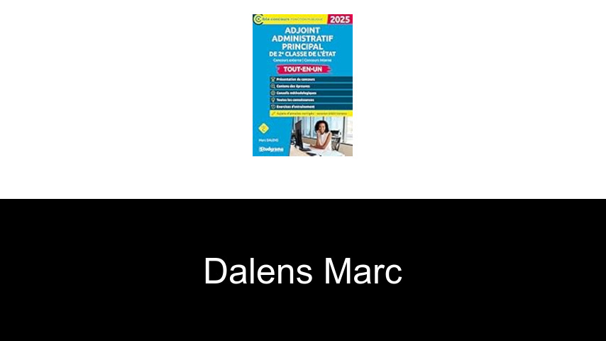 livres de Dalens Marc