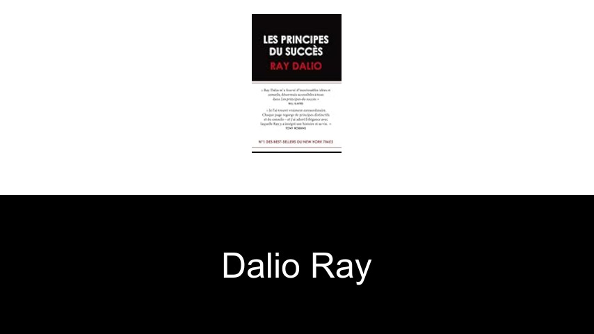 livres de Dalio Ray