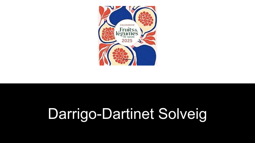 livres de Darrigo-Dartinet Solveig