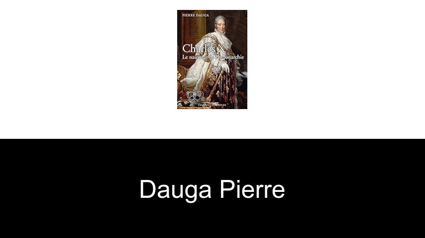 livres de Dauga Pierre