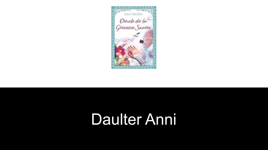 livres de Daulter Anni