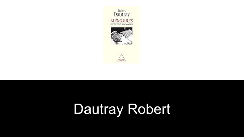 livres de Dautray Robert