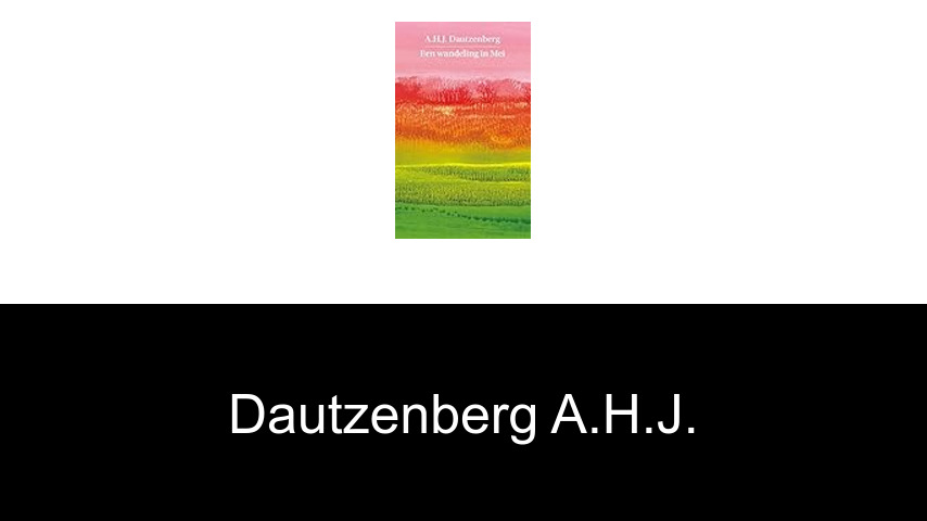 livres de Dautzenberg A.H.J.