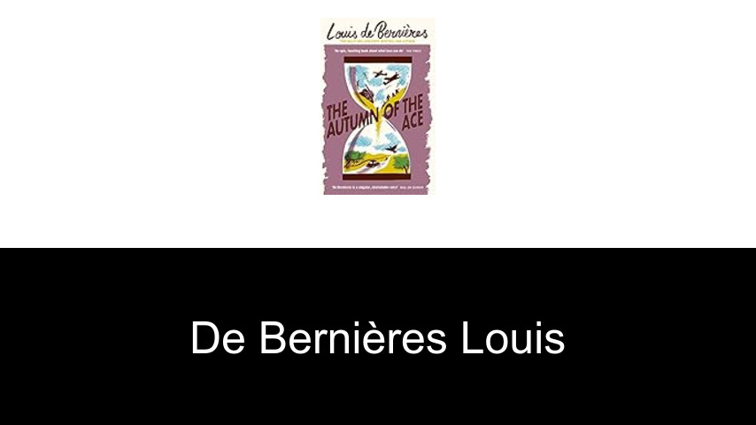 livres de de Bernières Louis