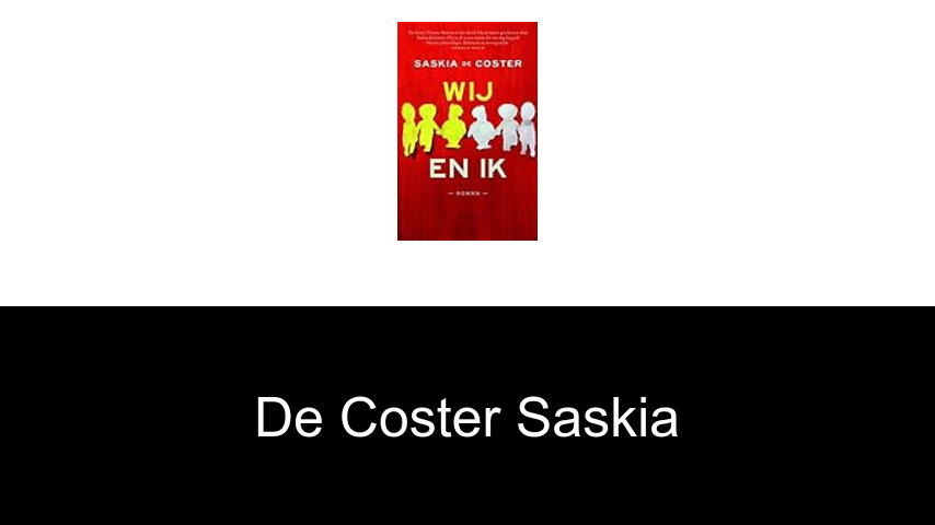 livres de de Coster Saskia