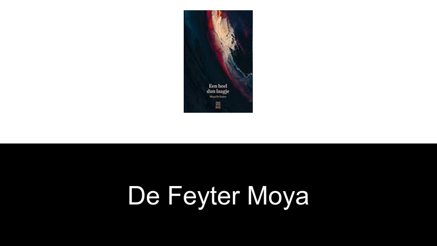 livres de De Feyter Moya