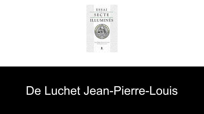 livres de De Luchet Jean-Pierre-Louis
