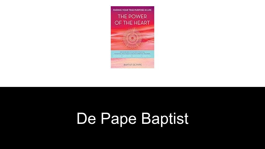 livres de de Pape Baptist