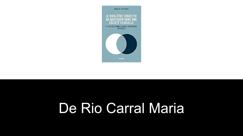 livres de De Rio Carral Maria