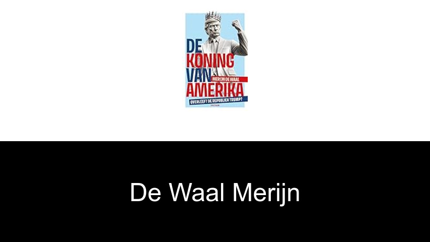 livres de de Waal Merijn
