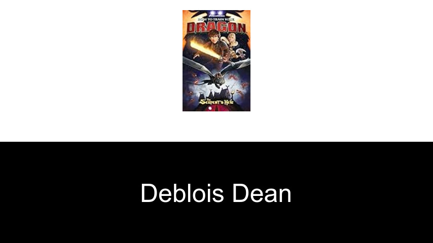 livres de DeBlois Dean
