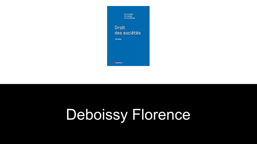 livres de Deboissy Florence