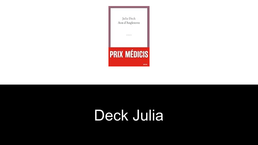 livres de Deck Julia