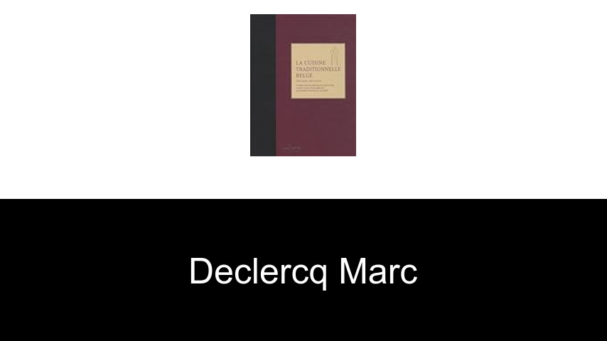 livres de Declercq Marc