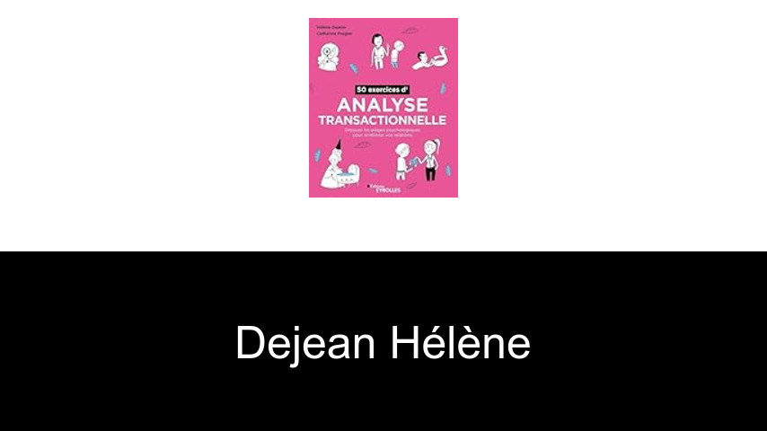 livres de Dejean Hélène
