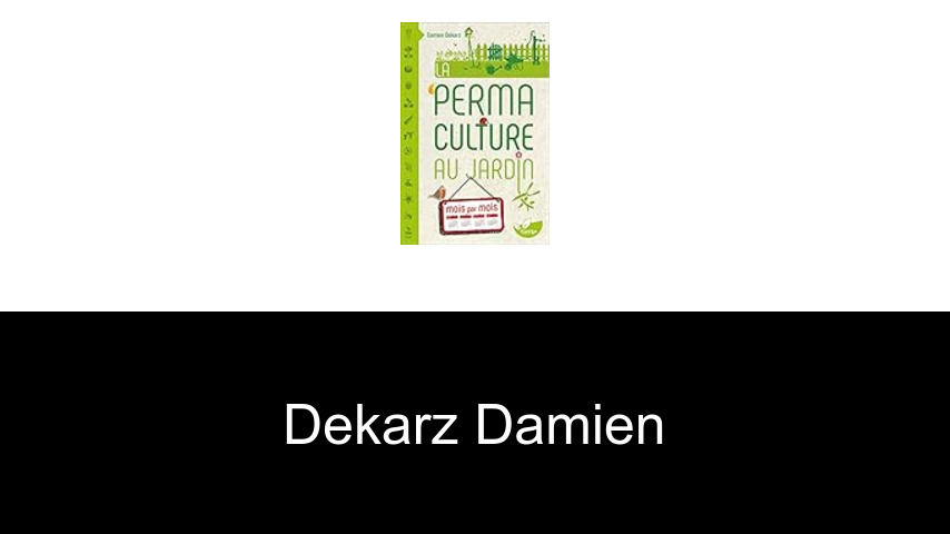 livres de Dekarz Damien