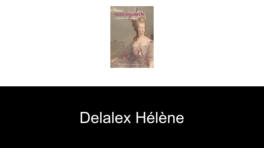 livres de Delalex Hélène