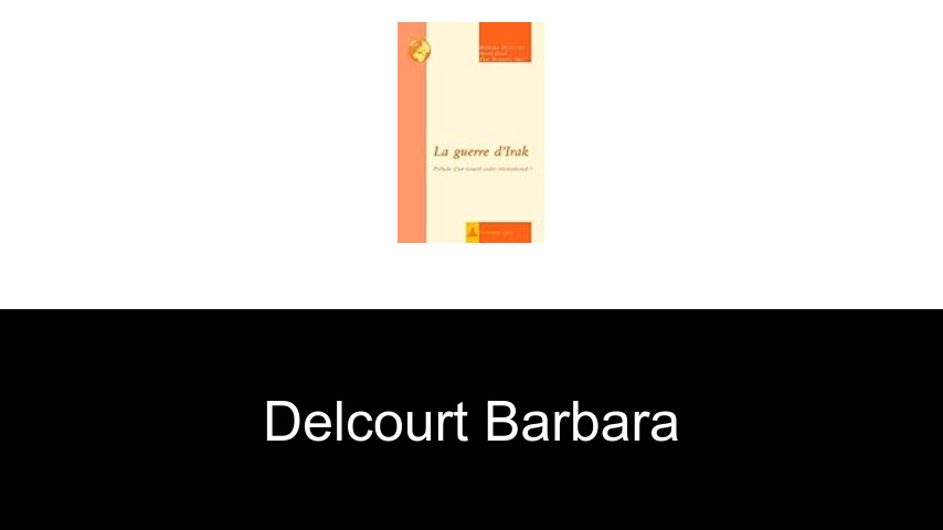 livres de Delcourt Barbara