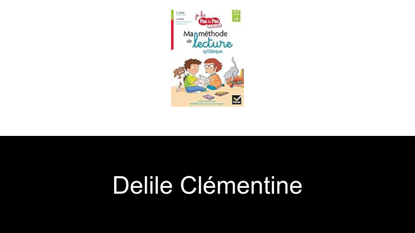livres de Delile Clémentine