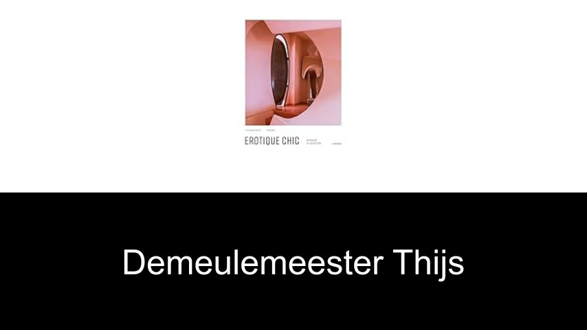 livres de Demeulemeester Thijs