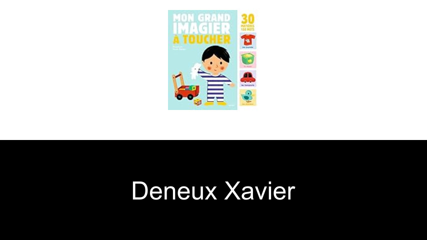 livres de Deneux Xavier