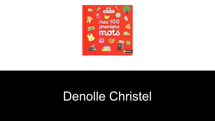 livres de Denolle Christel
