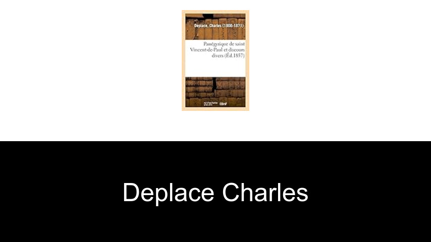 livres de Deplace Charles