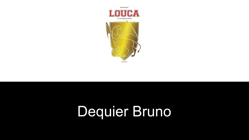 livres de Dequier Bruno