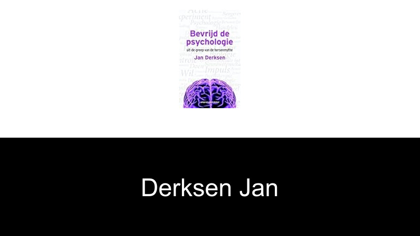 livres de Derksen Jan