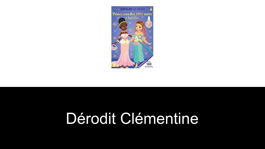 livres de Dérodit Clémentine
