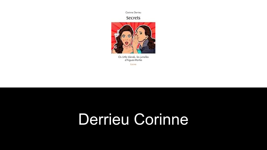 livres de DERRIEU Corinne