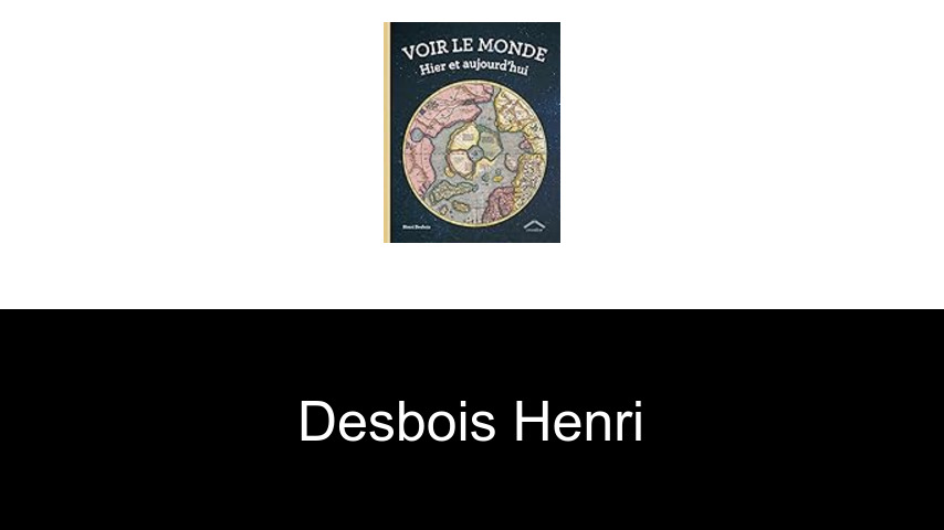 livres de Desbois Henri