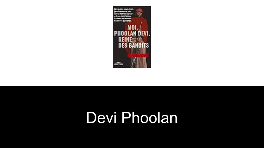 livres de Devi Phoolan