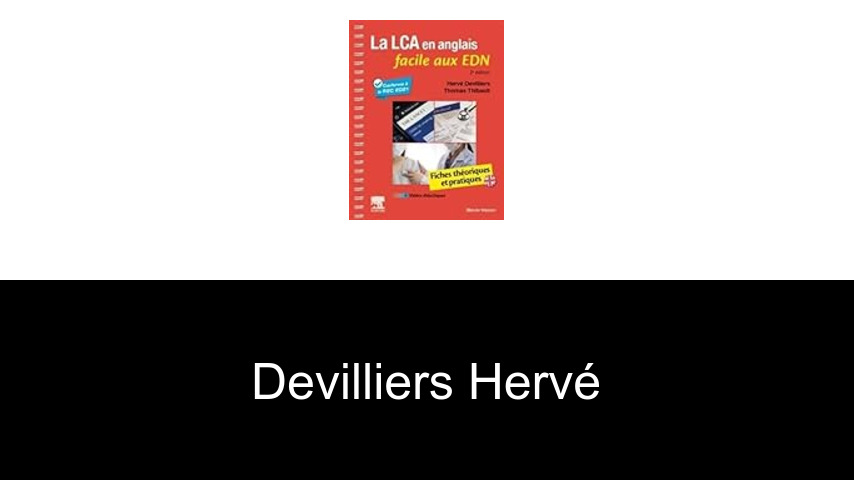 livres de Devilliers Hervé